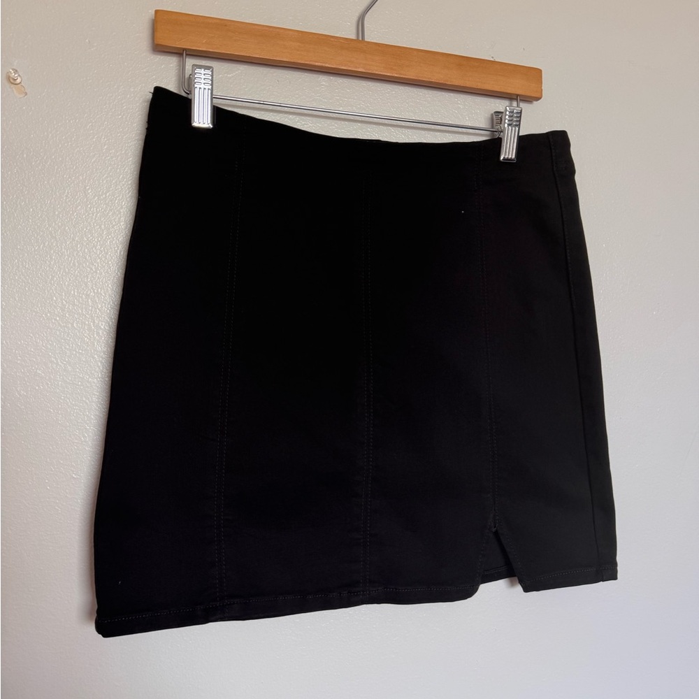 Black Women's Mini Skirt - Classic A-Line